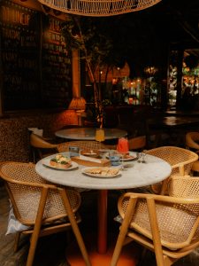 breakfast in restaurant
